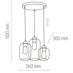 Sklep Kaja Lampa wisząca z kolorowymi kloszami TK 3325 MARCO | Kaja Oświetlenie Store