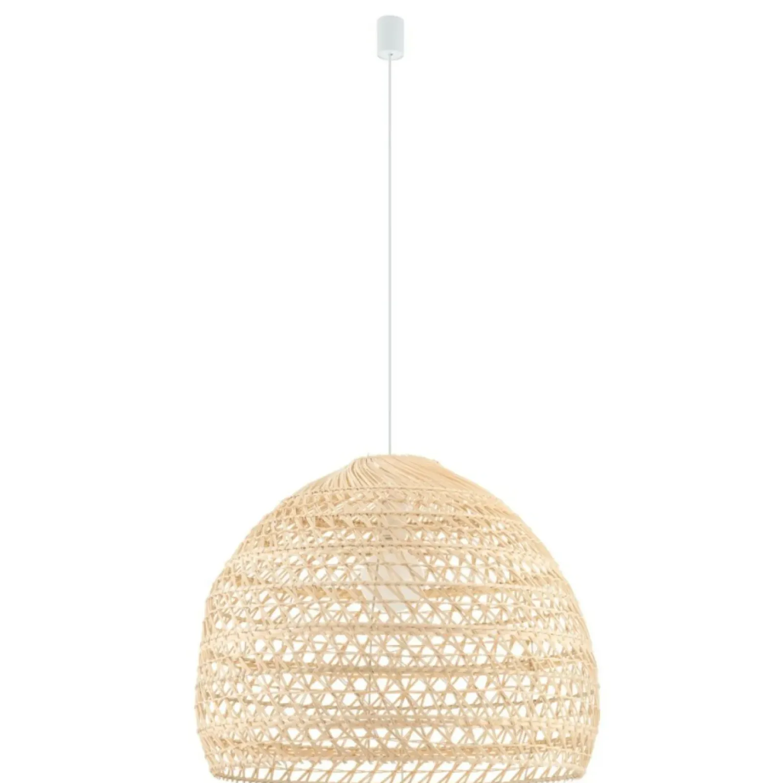 Sklep Kaja Lampa wisząca z kopułowym, plecionym abażurem 11152 BOHO | Kaja Outlet