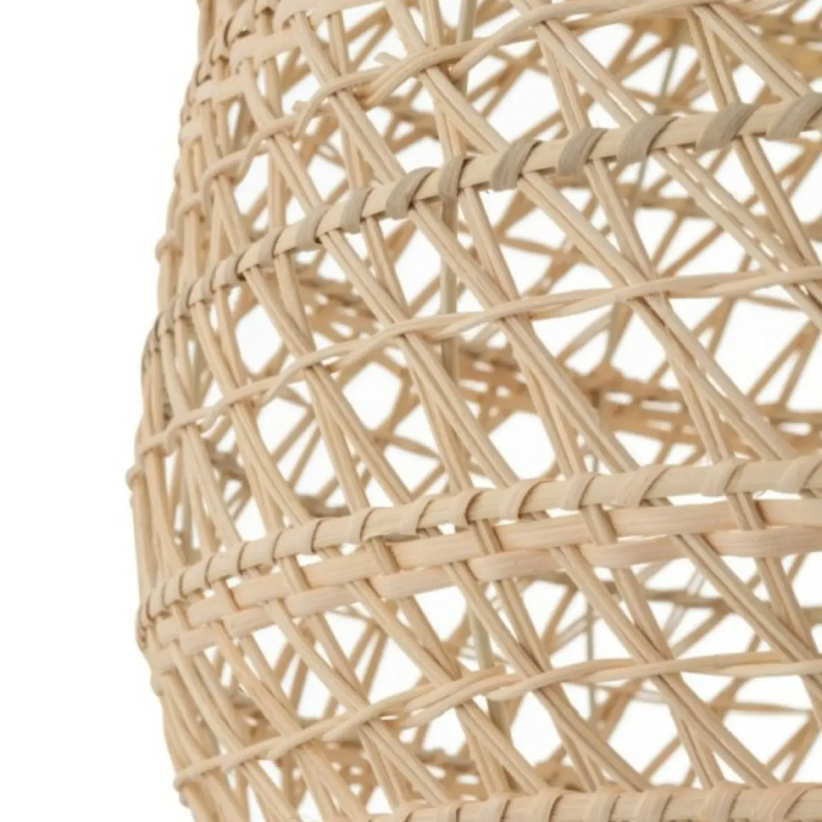 Sklep Kaja Lampa wisząca z kopułowym, plecionym abażurem 11152 BOHO | Kaja Outlet