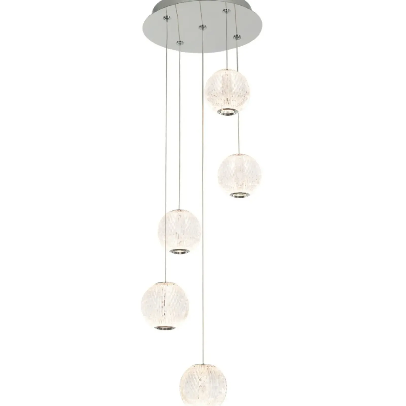 Sklep Kaja Lampa wisząca z kulami LED PND-12220121-5A-CR ROSARIO | Kaja Sale