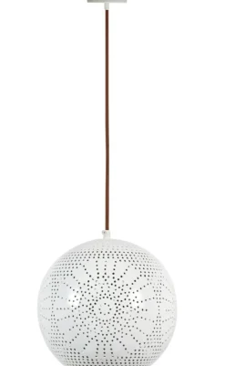 Sklep Kaja Lampa wisząca z kulisty kloszem 31-70586 BENE | Kaja Oświetlenie biały Best Sale