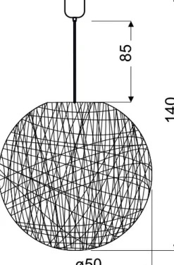 Sklep Kaja Lampa wisząca z kulistym abażurem 31-26906 CARUBA | Kaja Oświetlenie* Randole Tradycyjne