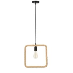 Sklep Kaja Lampa wisząca z kwadratową obręczą, styl boho 31-28723 z serii QUADRO | Kaja Ośw Outlet