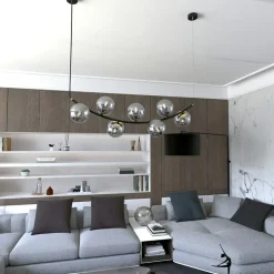 Sklep Kaja Lampa wisząca z lustrzanymi kloszami, do jadalni 1297/7 z serii RITZ Hot