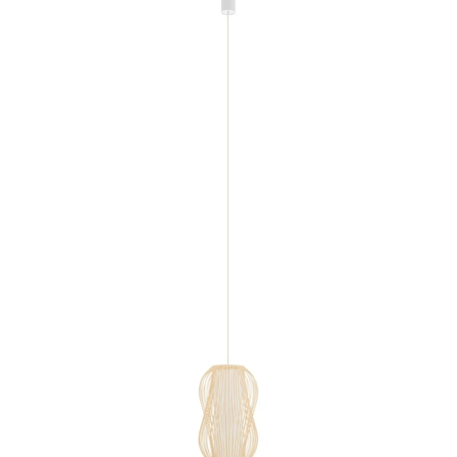 Sklep Kaja Lampa wisząca z małym, beżowym abażurem 11160 PUKET | Kaja Oświetlenie Fashion