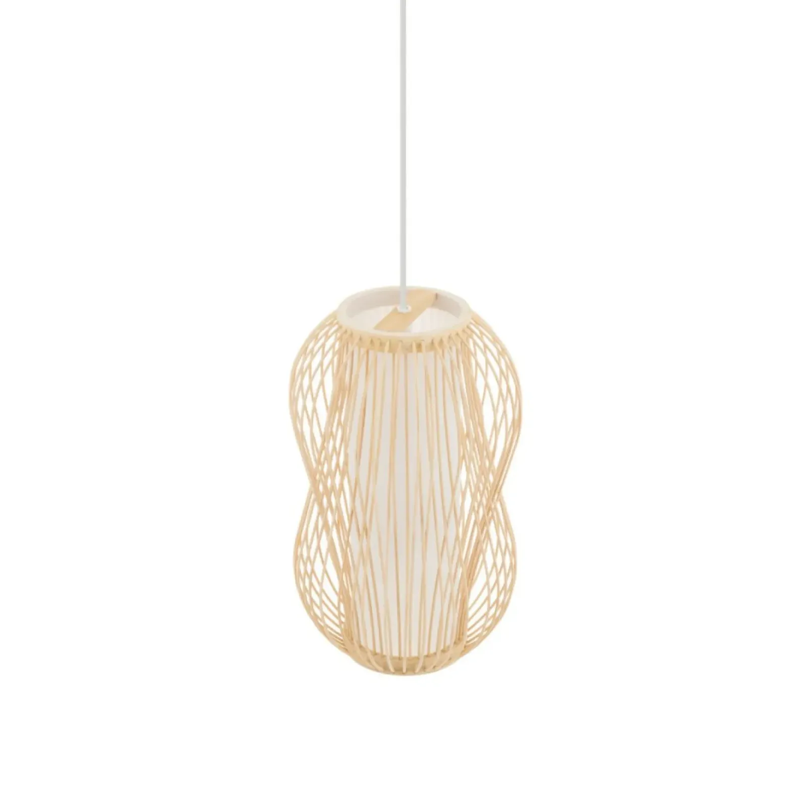 Sklep Kaja Lampa wisząca z małym, beżowym abażurem 11160 PUKET | Kaja Oświetlenie Fashion