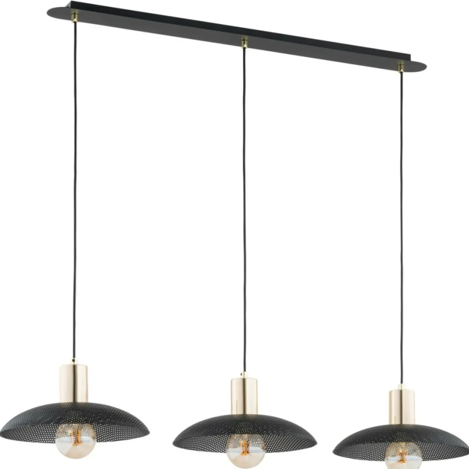 Sklep Kaja Lampa wisząca z metalowymi kloszami 1320/3 SPIRIT | Kaja Oświetlenie czarny Shop