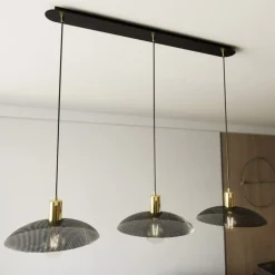 Sklep Kaja Lampa wisząca z metalowymi kloszami 1320/3 SPIRIT | Kaja Oświetlenie czarny Shop