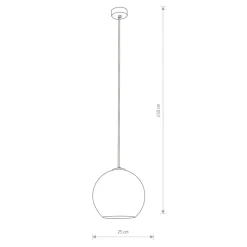 Sklep Kaja Lampa wisząca z miedzianym, lustrzanym kloszem 9058 | Kaja Oświetlenie miedź Best