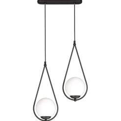 Sklep Kaja Lampa wisząca z mlecznymi kloszami K-4771 NEVE BLACK | Kaja czarny Best
