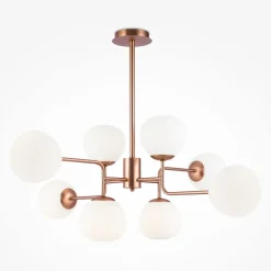 Sklep Kaja Lampa wisząca z mlecznymi kloszami MOD221-PL-08-G ERICH | Kaja Flash Sale