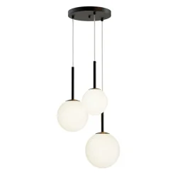 Sklep Kaja Lampa wisząca z mlecznymi kloszami MOD321PL-03B z serii BASIC FORM Online