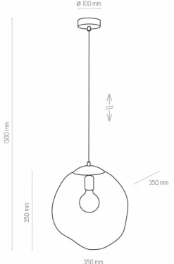 Sklep Kaja Lampa wisząca z nieregularnym kloszem TK 4264 SOL | Kaja Oświetlenie Best