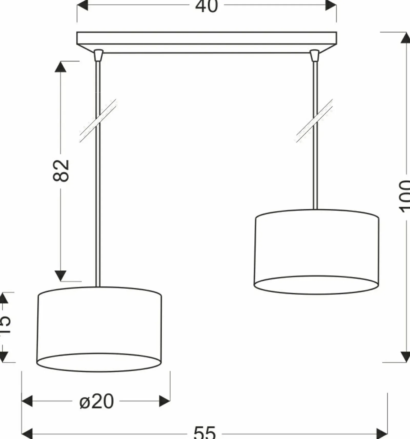 Sklep Kaja Lampa wisząca z nietuzinkowymi abażurami 32-37589 PANDY | Kaja Discount
