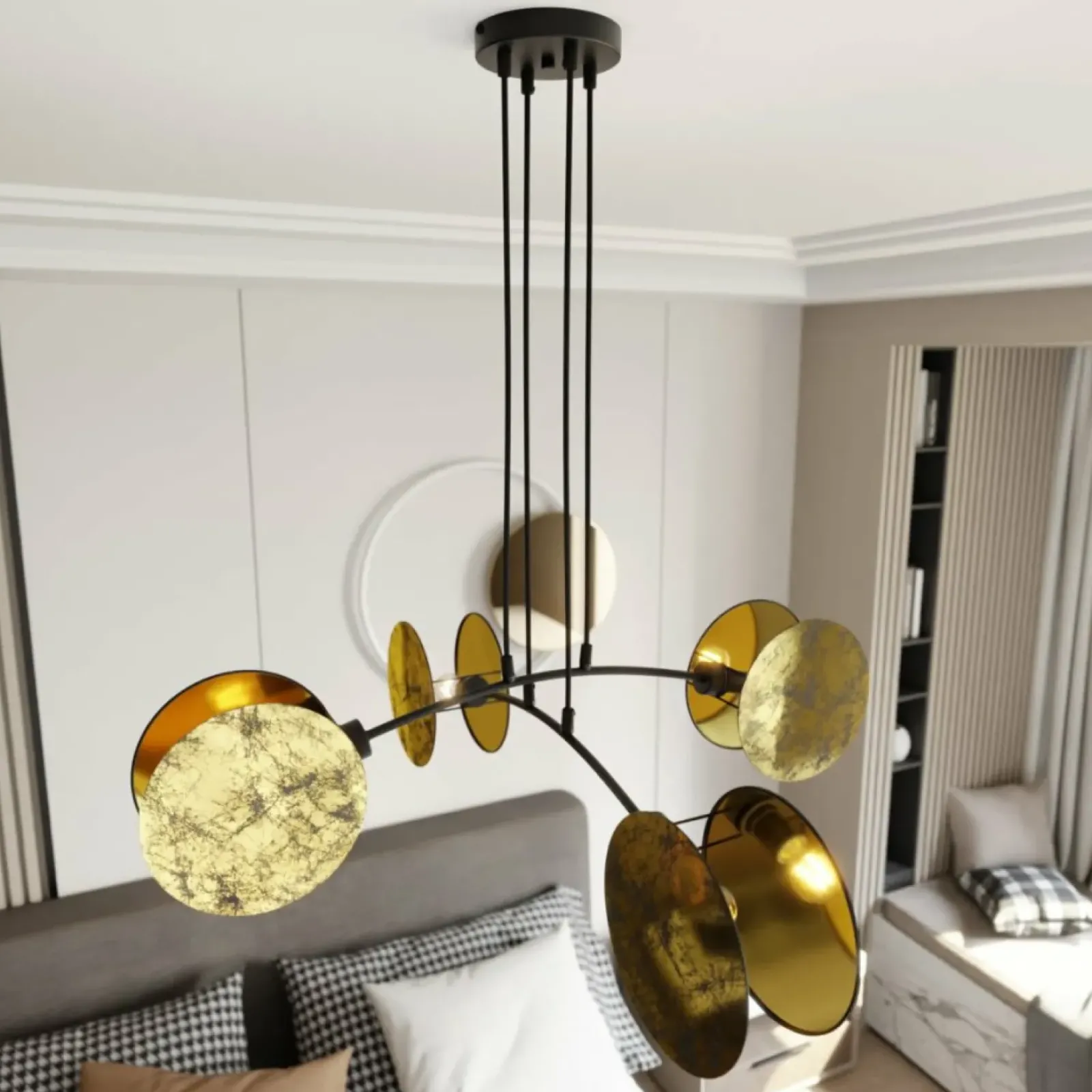 Sklep Kaja Lampa wisząca z nietypowymi abażurami 1326/4 MOTIF | Kaja Oświetlenie Hot