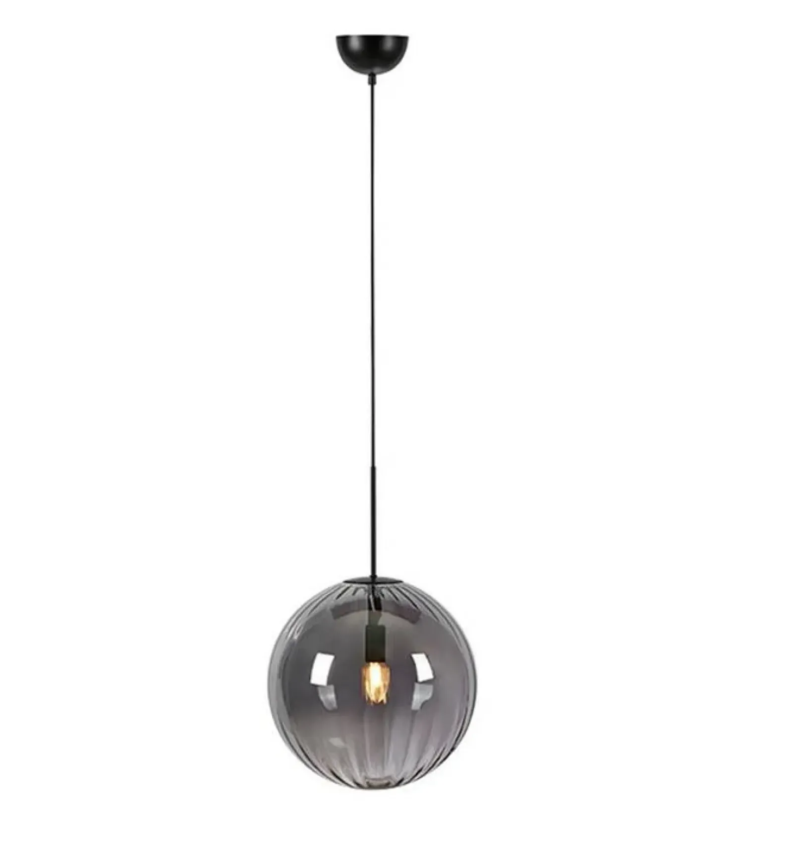 Sklep Kaja Lampa wisząca z okrągłym, ciemnym kloszem 108762 z serii FENGA Store