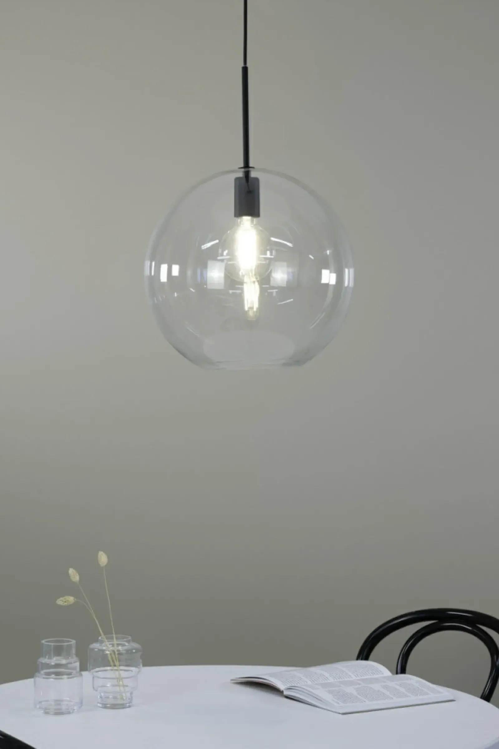 Sklep Kaja Lampa wisząca z okrągłym kloszem ⌀35cm 108507 z serii PATERA | Kaja Clearance