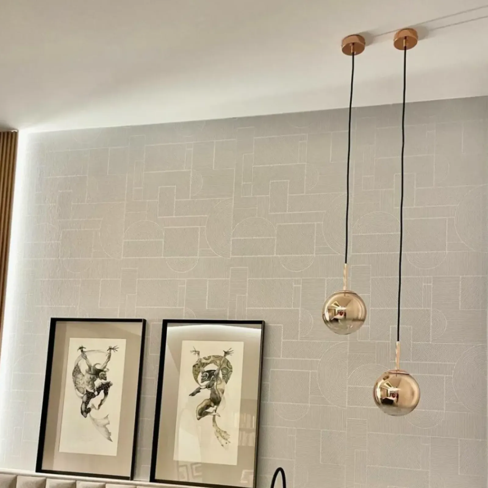 Sklep Kaja Lampa wisząca z okrągłym, złotym kloszem LP-2844/1P S GD z serii PALLA Discount