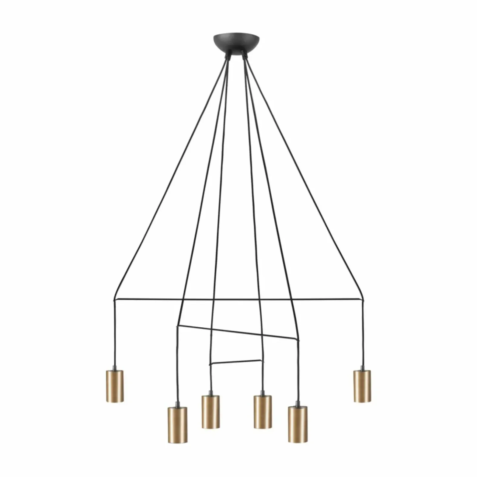 Sklep Kaja Lampa wisząca z oprawkami w kolorze u 7956 | Kaja Oświetlenie mosiądz Outlet