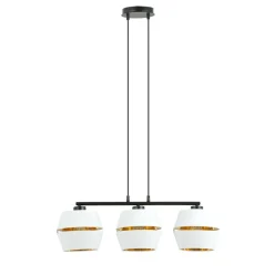 Sklep Kaja Lampa wisząca z perforowanymi abażurami, nad stół 1184/3 z serii MALIA czarny Clearance