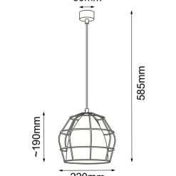 Sklep Kaja Lampa wisząca z podwójnym abażurem ANT 5022 ALKANA | Kaja Oświetlenie Shop