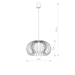 Sklep Kaja Lampa wisząca z podwójnym kloszem 5295 MERSEY | Kaja Oświetlenie biały Store
