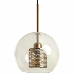 Sklep Kaja Lampa wisząca z podwójnym kloszem ABR-Z0N-E27 NOBILE | Kaja złoty Discount