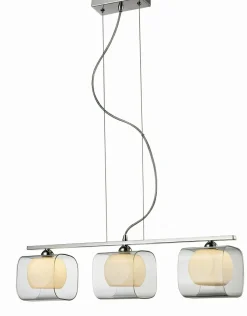 Sklep Kaja Lampa wisząca z podwójnymi kloszami, nad stół AZ0484 HAPPY | Kaja biały Best