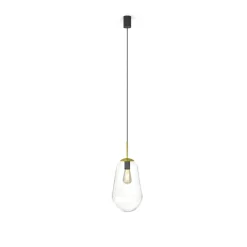 Sklep Kaja Lampa wisząca z przezroczystym szklanym kloszem 8672 | Kaja transparentny Flash Sale