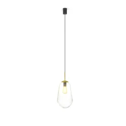Sklep Kaja Lampa wisząca z przezroczystym szklanym kloszem 8672 | Kaja transparentny Flash Sale