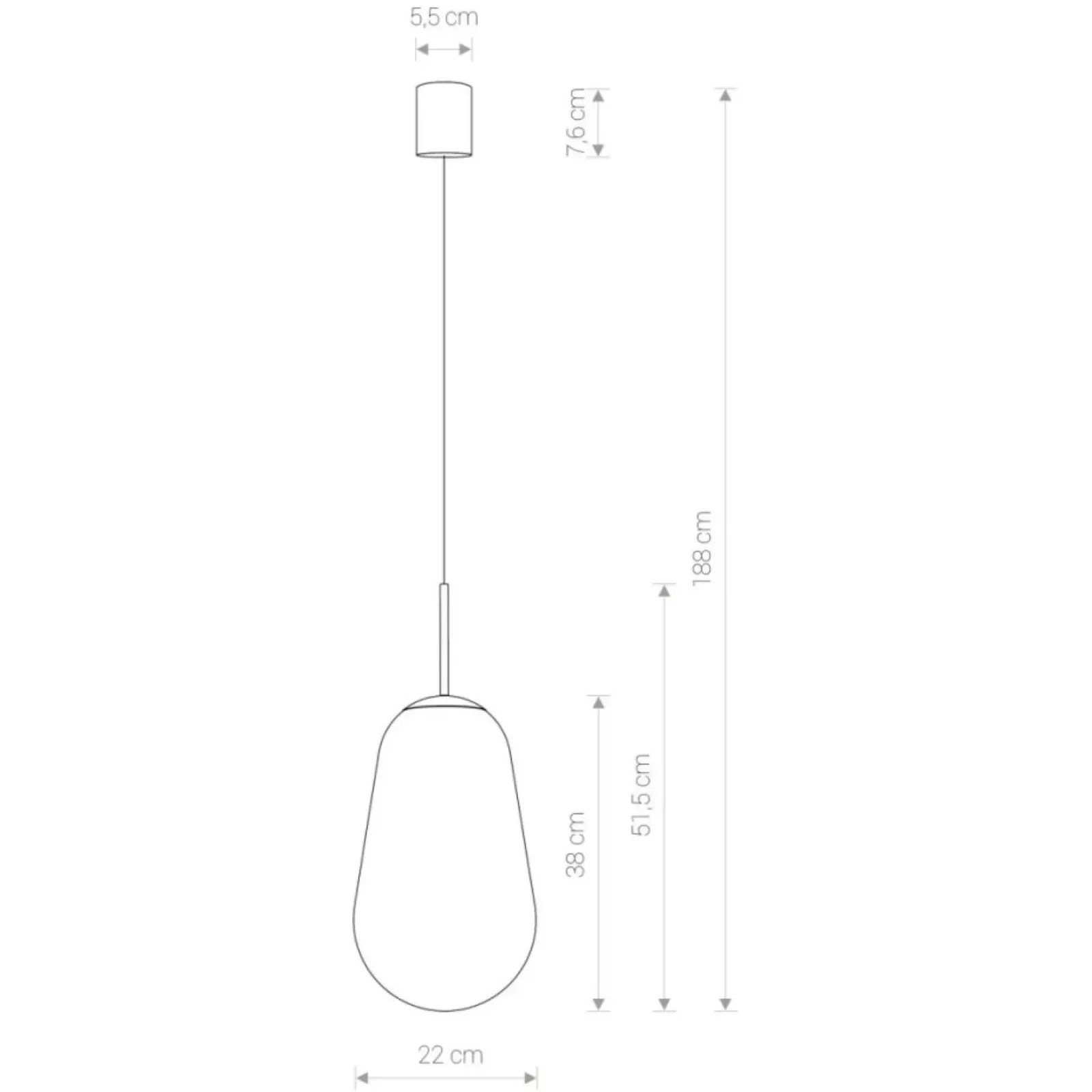 Sklep Kaja Lampa wisząca z przezroczystym szklanym kloszem 8672 | Kaja transparentny Flash Sale