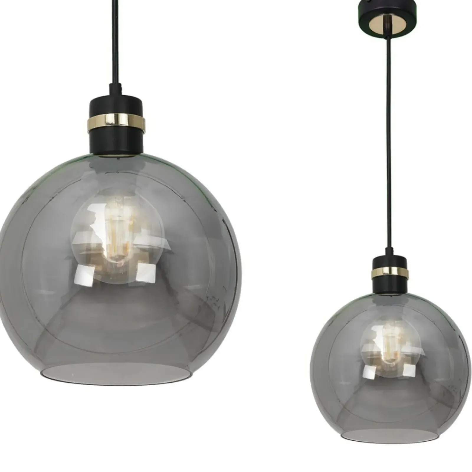Sklep Kaja Lampa wisząca z przyciemnionym kloszem MLP65300 OMEGA | Kaja Flash Sale