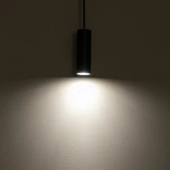 Sklep Kaja Lampa wisząca z punktowym zwisem, tuba 12,5cm 10765 FOURTY | Kaja czarny Online