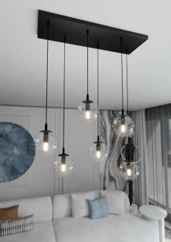 Sklep Kaja Lampa wisząca z regulacją wysokości kloszy 711/6 | Kaja Oświetlenie Shop