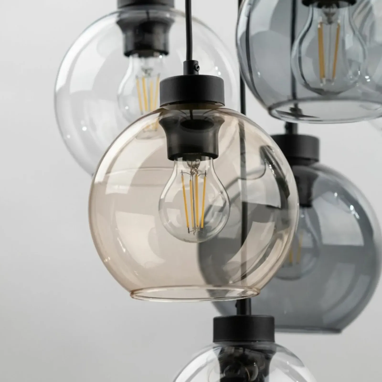 Sklep Kaja Lampa wisząca z różnokolorowymi kloszami TK 10247 CUBUS MIX | Kaja Cheap