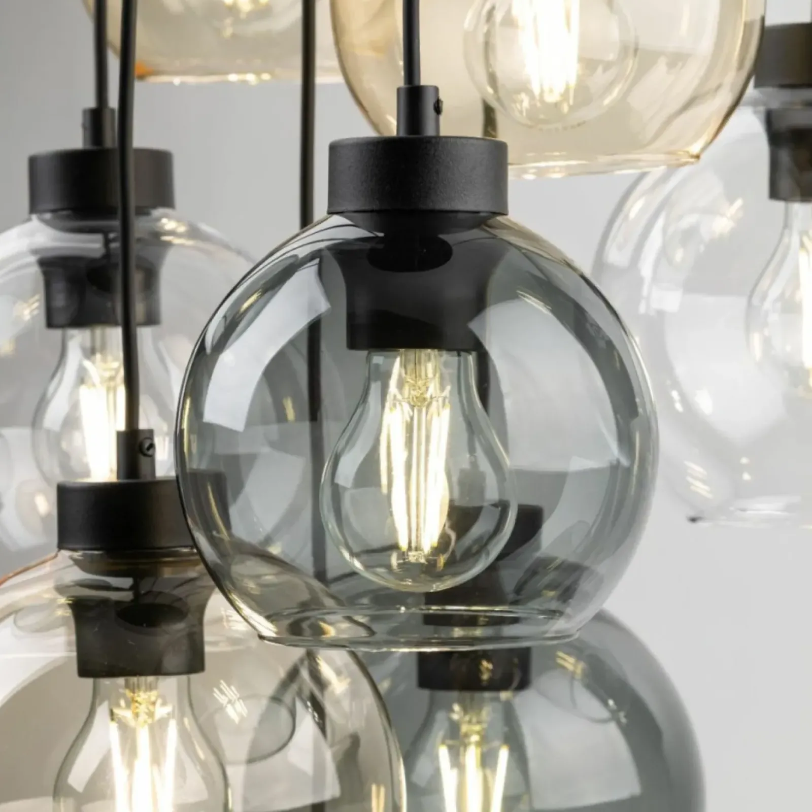 Sklep Kaja Lampa wisząca z różnokolorowymi kloszami TK 10247 CUBUS MIX | Kaja Cheap