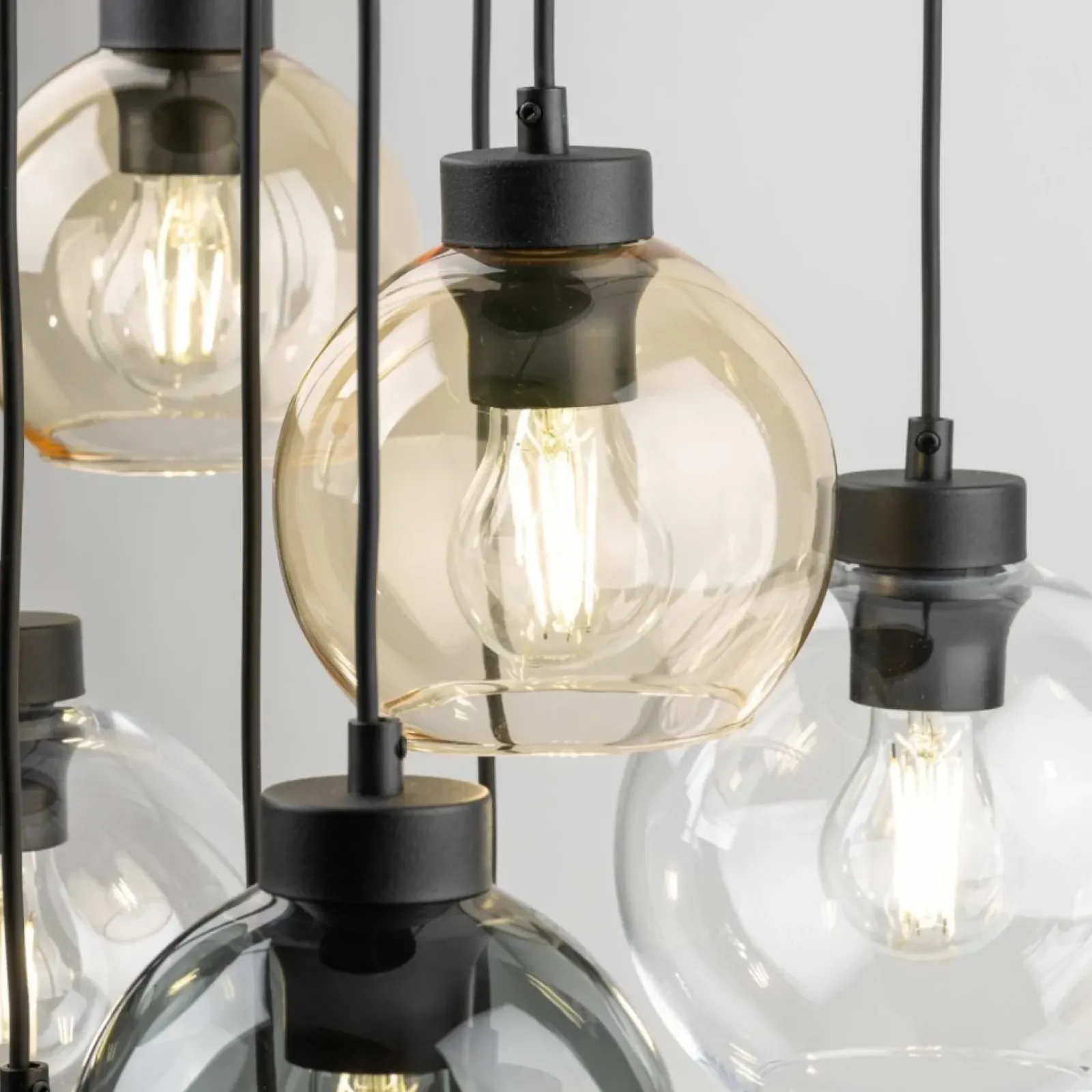 Sklep Kaja Lampa wisząca z różnokolorowymi kloszami TK 10247 CUBUS MIX | Kaja Cheap