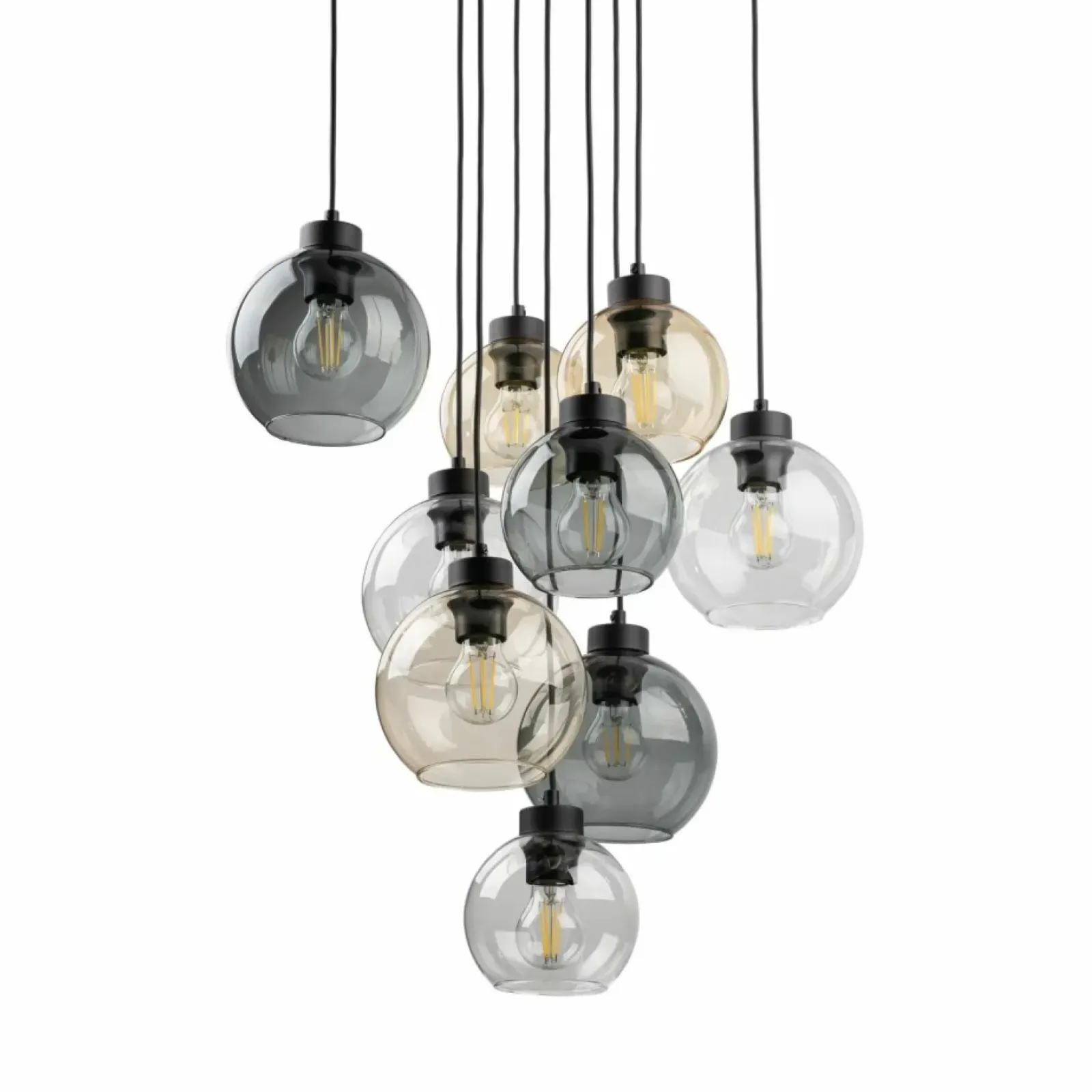 Sklep Kaja Lampa wisząca z różnokolorowymi kloszami TK 10247 CUBUS MIX | Kaja Cheap