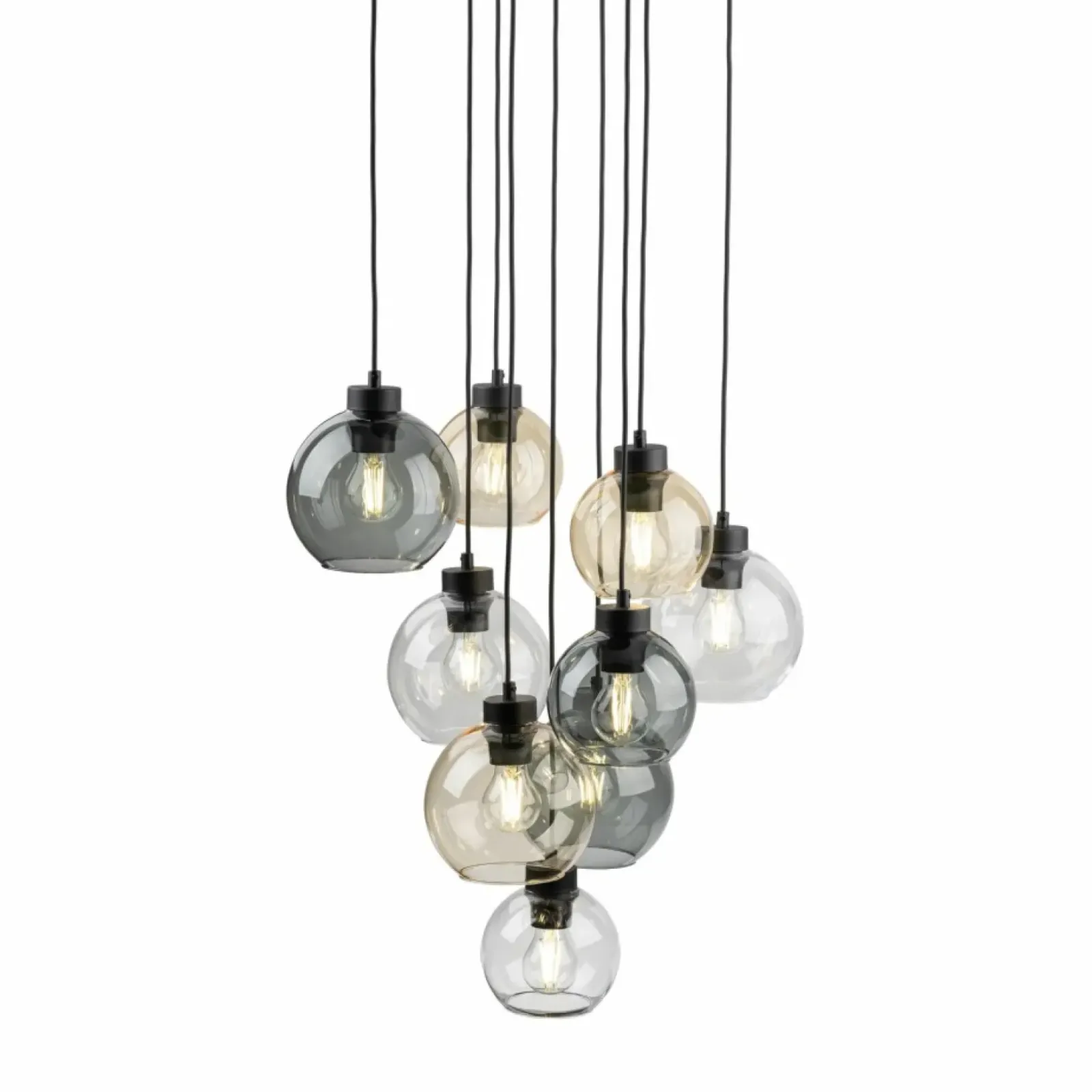 Sklep Kaja Lampa wisząca z różnokolorowymi kloszami TK 10247 CUBUS MIX | Kaja Cheap