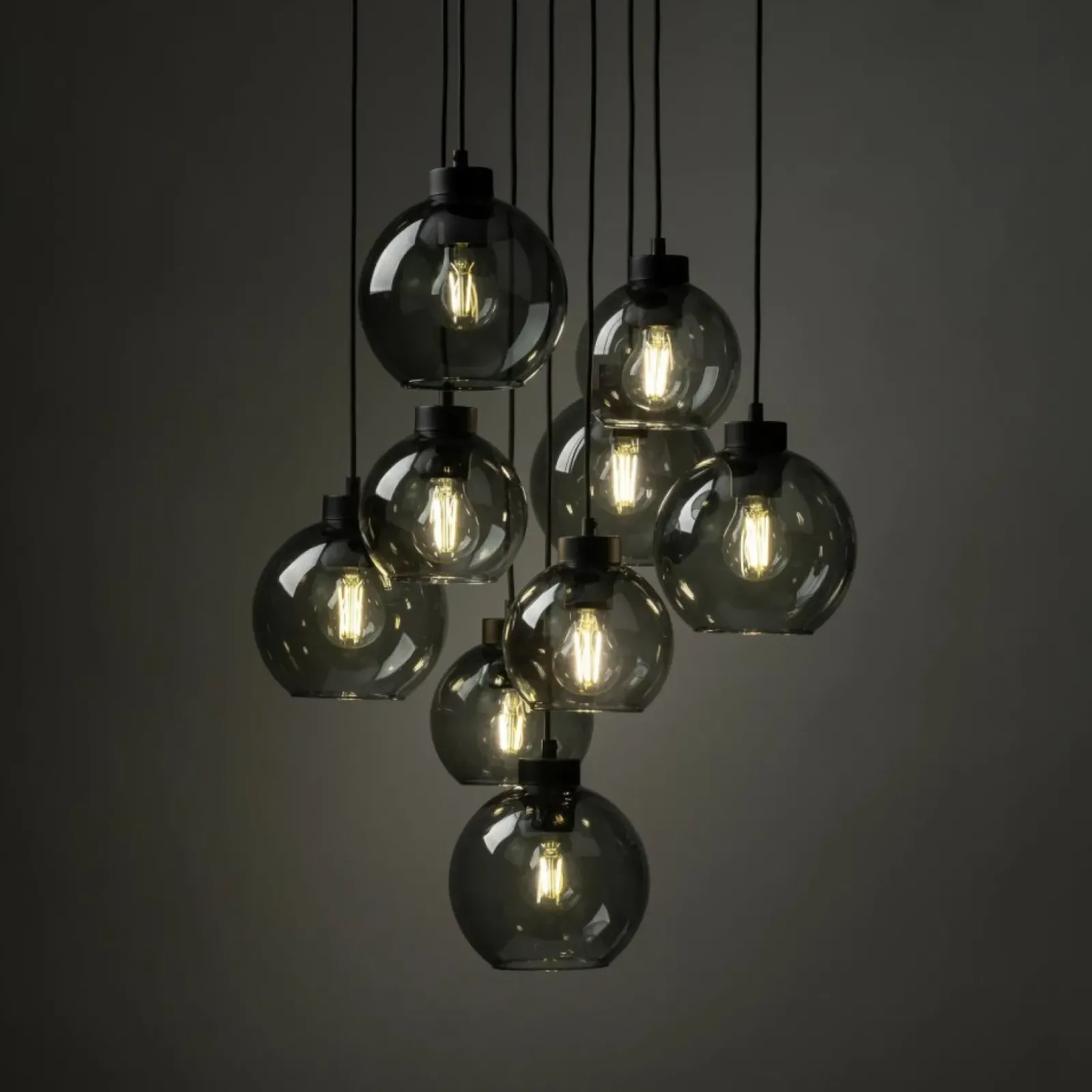 Sklep Kaja Lampa wisząca z różnymi kloszami TK 10208 CUBUS GRAPHITE | Kaja Outlet