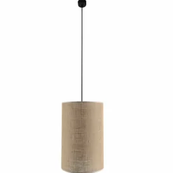Sklep Kaja Lampa wisząca z rustykalnym, jutowym abażurem ANT 5193 LAMEGO | Kaja Fashion