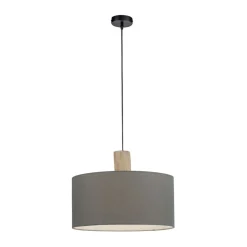 Sklep Kaja Lampa wisząca z m abażurem 15112-15 z serii LINEN | Kaja szary Sale