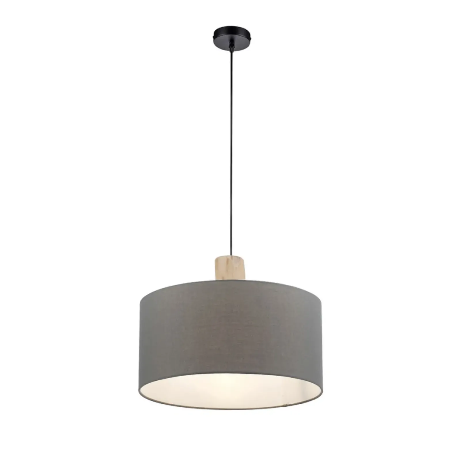 Sklep Kaja Lampa wisząca z m abażurem 15112-15 z serii LINEN | Kaja szary Sale