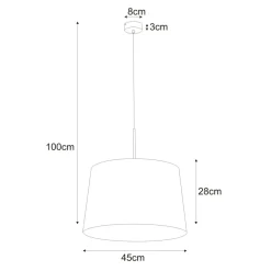 Sklep Kaja Lampa wisząca z m abażurem K-4370 REMI GRAY | Kaja Oświetlenie szary Shop