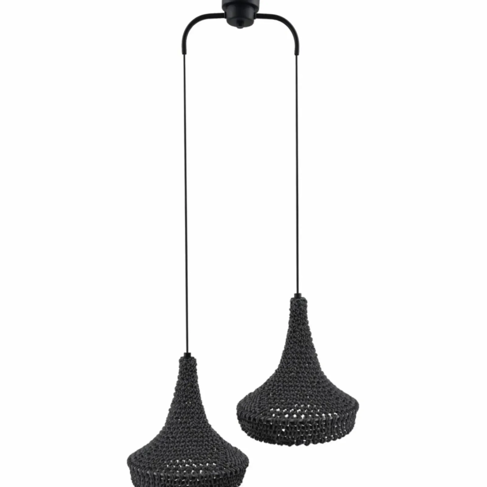 Sklep Kaja Lampa wisząca z szarymi, plecionymi abażurami ANT 5182 MAHAKA | Kaja Store