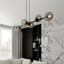Sklep Kaja Lampa wisząca z sześcioma grafitowymi kloszami 875/6 | Kaja Cheap