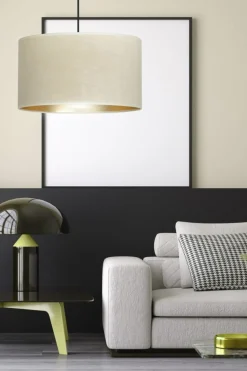 Sklep Kaja Lampa wisząca z szerokim abażurem, do sypialni 1052/1 HILDE | Kaja Online