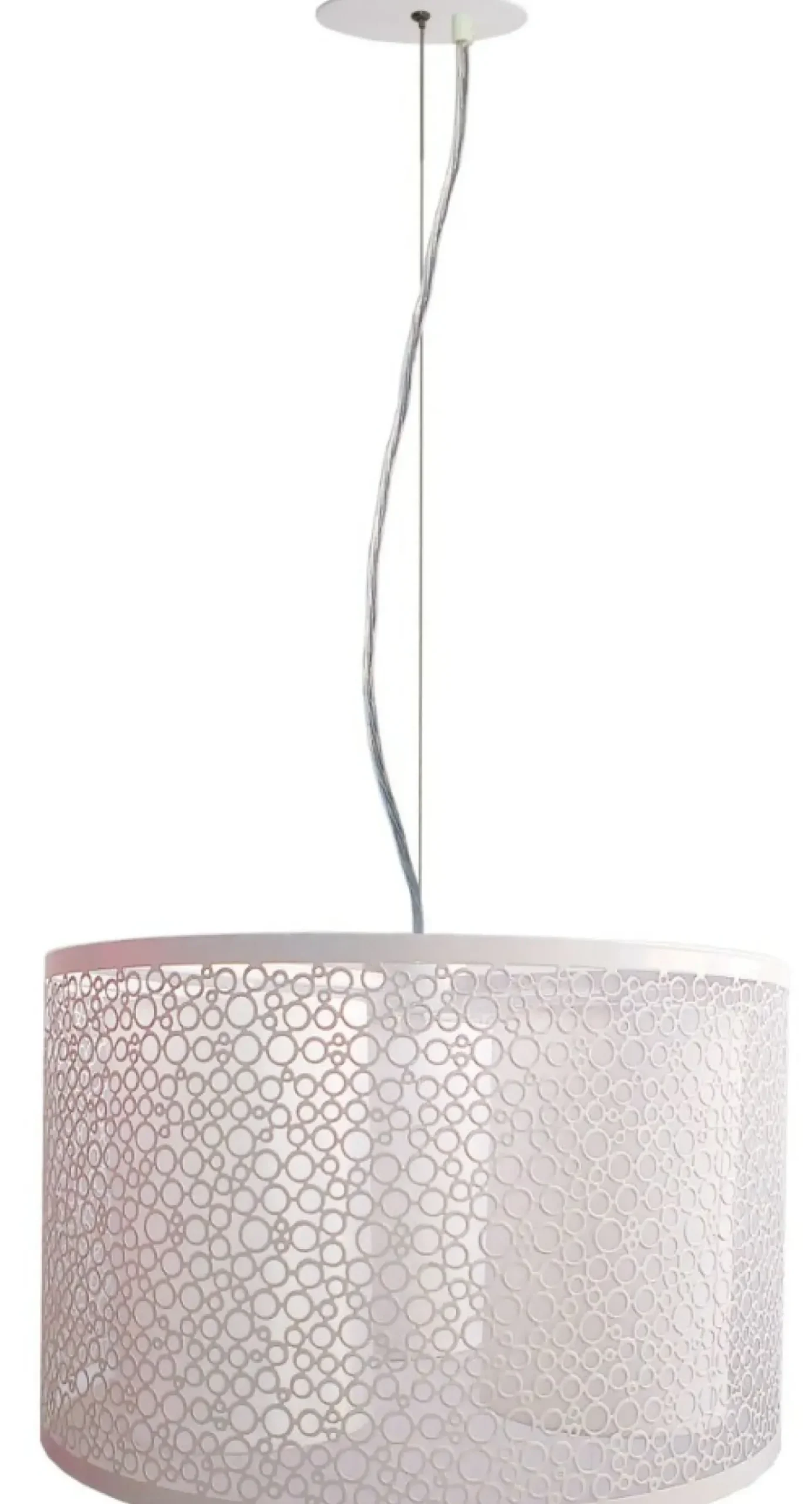 Sklep Kaja Lampa wisząca z szerokim abażurem E14 33-27290 MADRAS | Kaja biały New