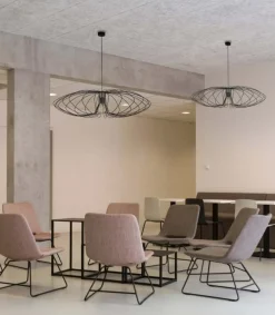 Sklep Kaja Lampa wisząca z szerokim kloszem K-3408 TIZI | Kaja Oświetlenie czarny Store