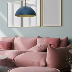 Sklep Kaja Lampa wisząca z szerokim kloszem, niebieskim MLP8289 z serii BETA | Kaja Oświetl Outlet